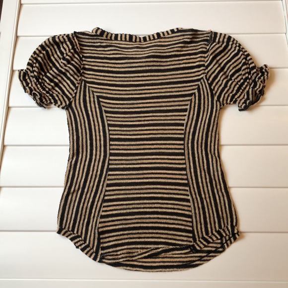 Free people striped short sleeve top with puffed sleeves - Picture 8 of 9
